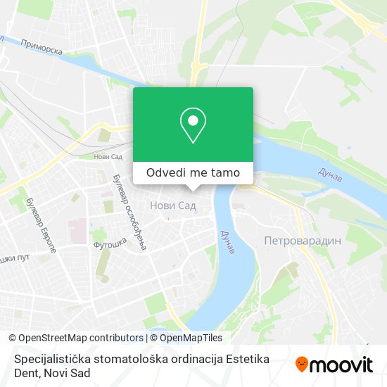 Specijalistička stomatološka ordinacija Estetika Dent mapa