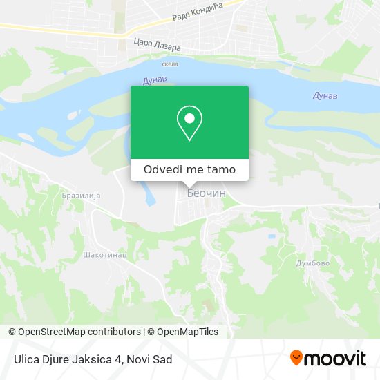 Ulica Djure Jaksica 4 mapa