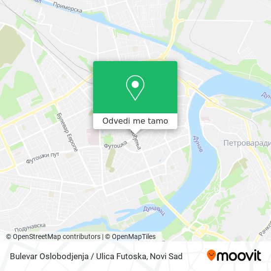 Bulevar Oslobodjenja / Ulica Futoska mapa