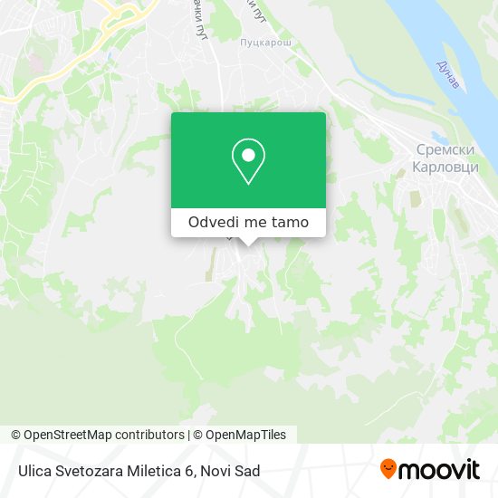 Ulica Svetozara Miletica 6 mapa