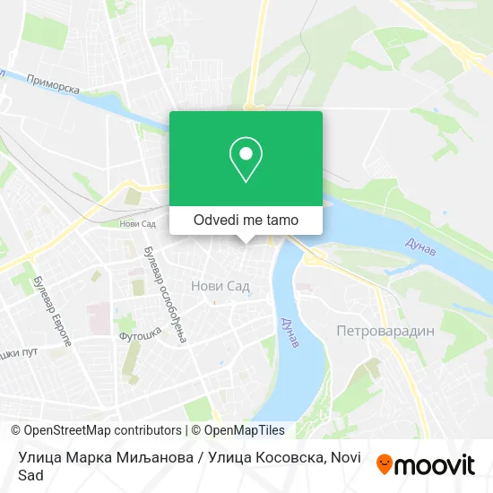 Улица Марка Миљанова / Улица Косовска mapa