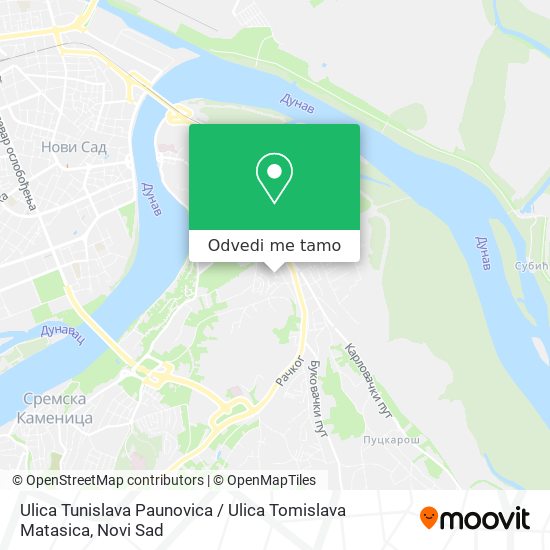 Ulica Tunislava Paunovica / Ulica Tomislava Matasica mapa