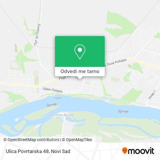 Ulica Povrtarska 48 mapa