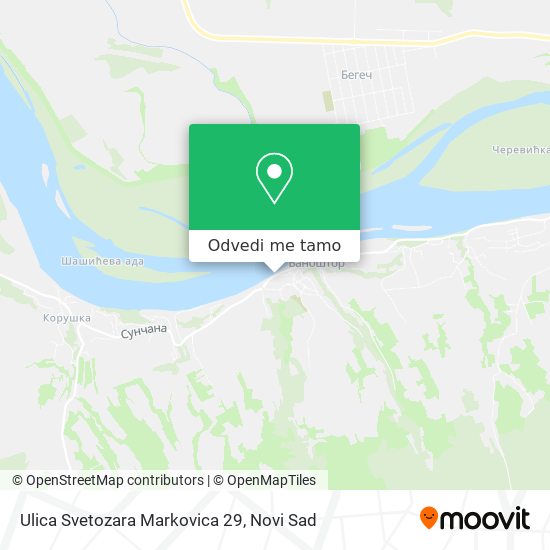 Ulica Svetozara Markovica 29 mapa