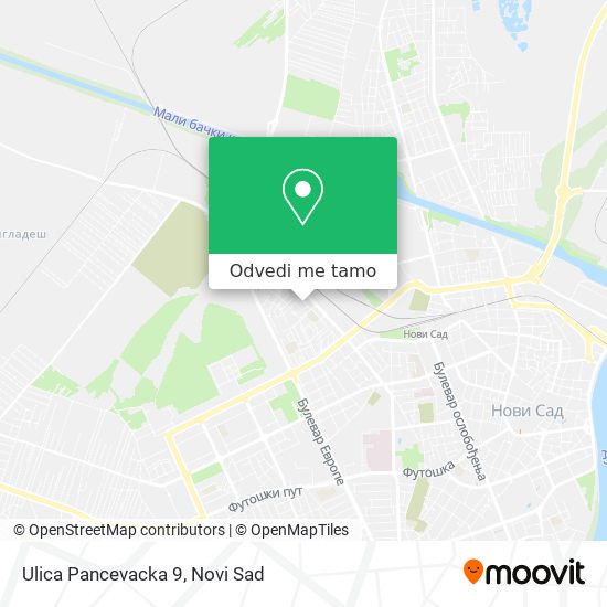 Ulica Pancevacka 9 mapa