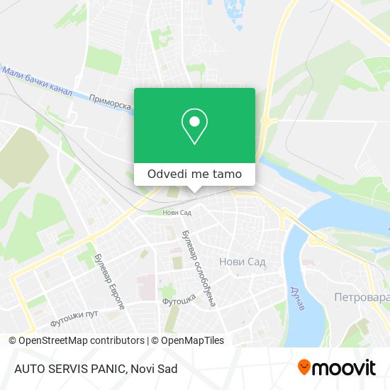 AUTO SERVIS PANIC mapa