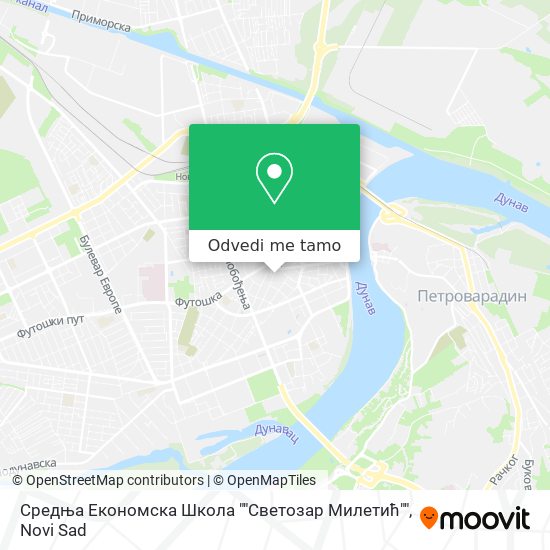 Средња Економска Школа ""Светозар Милетић"" mapa