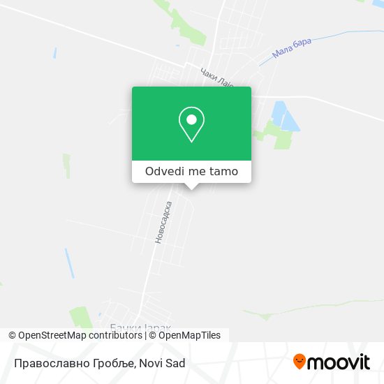 Православно Гробље mapa