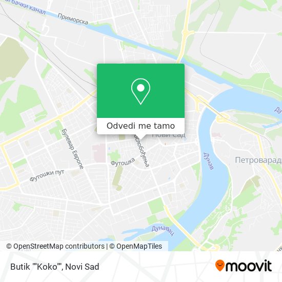 Butik ""Koko"" mapa