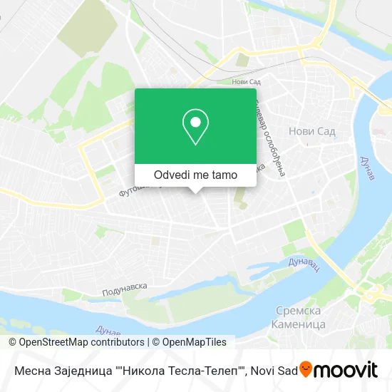 Месна Заједница ""Никола Тесла-Телеп"" mapa