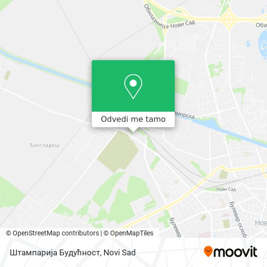 Штампарија Будућност mapa