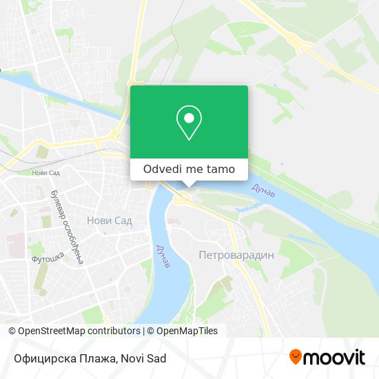 Официрска Плажа mapa