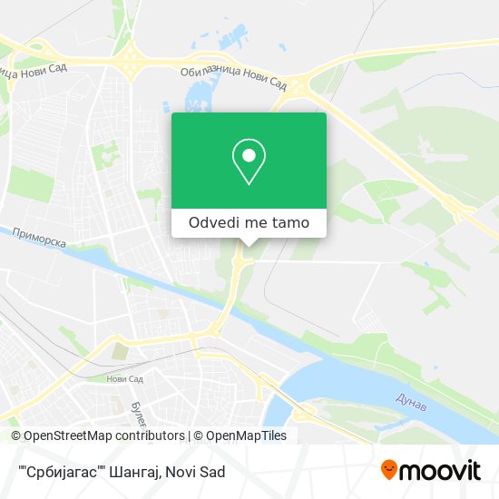 ""Србијагас"" Шангај mapa