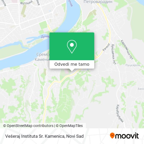 Vešeraj Instituta Sr. Kamenica mapa