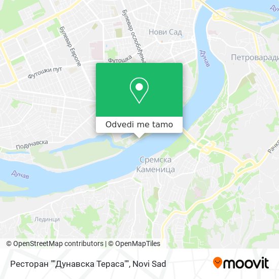 Ресторан ""Дунавска Тераса"" mapa