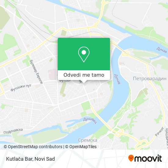 Kutlača Bar mapa