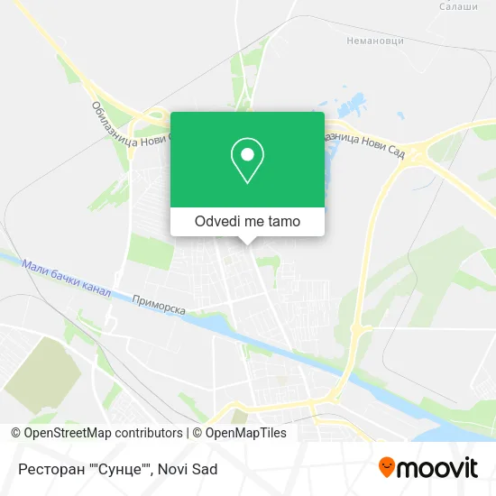 Ресторан ""Сунце"" mapa