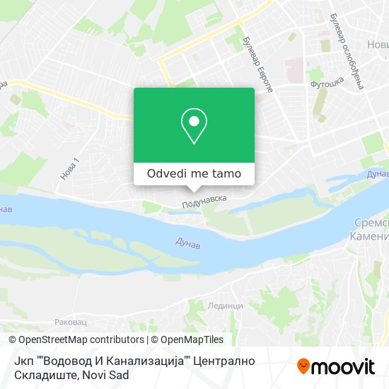 Јкп ""Водовод И Канализација"" Централно Складиште mapa