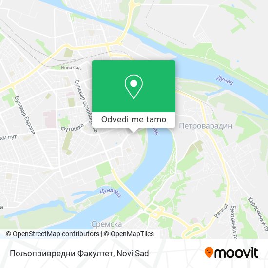 Пољопривредни Факултет mapa