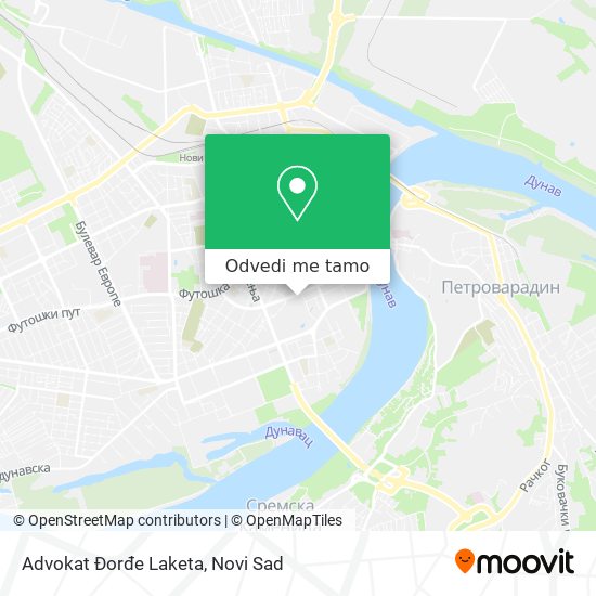 Advokat Đorđe Laketa mapa