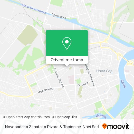 Novosadska Zanatska Pivara & Tocionice mapa