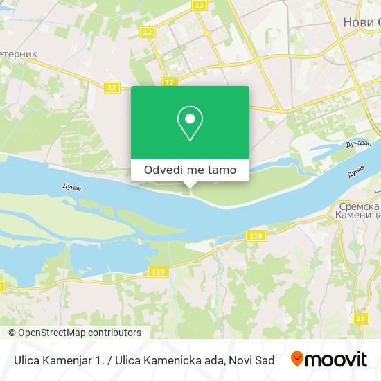 Ulica Kamenjar 1. / Ulica Kamenicka ada mapa