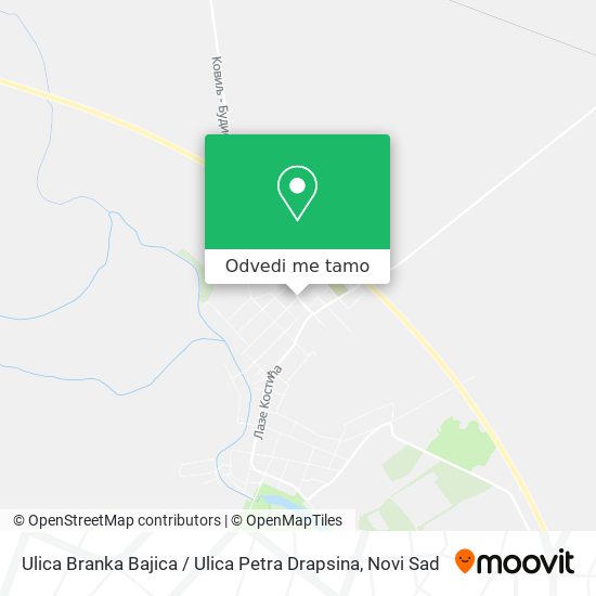 Ulica Branka Bajica / Ulica Petra Drapsina mapa