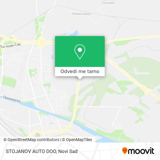 STOJANOV AUTO DOO mapa