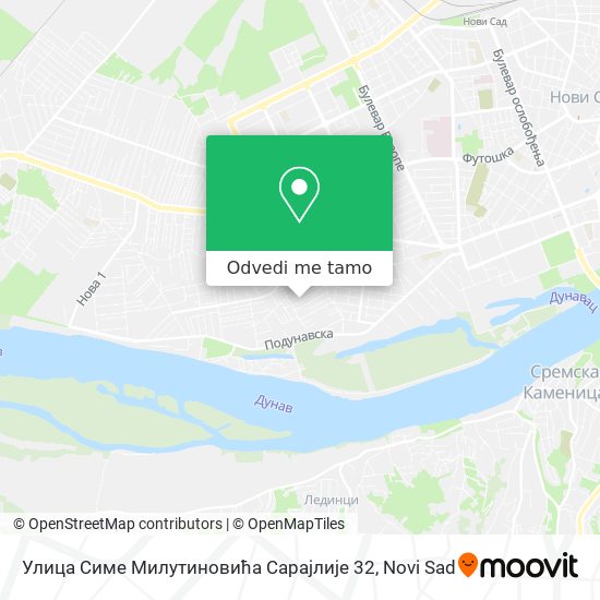 Улица Симе Милутиновића Сарајлије 32 mapa