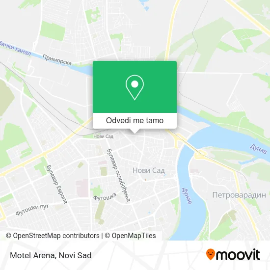 Motel Arena mapa