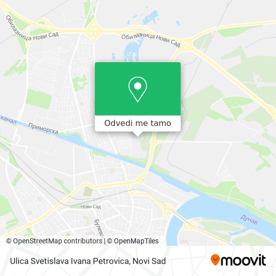 Ulica Svetislava Ivana Petrovica mapa