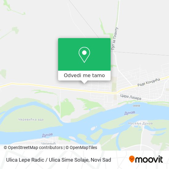 Ulica Lepe Radic / Ulica Sime Solaje mapa