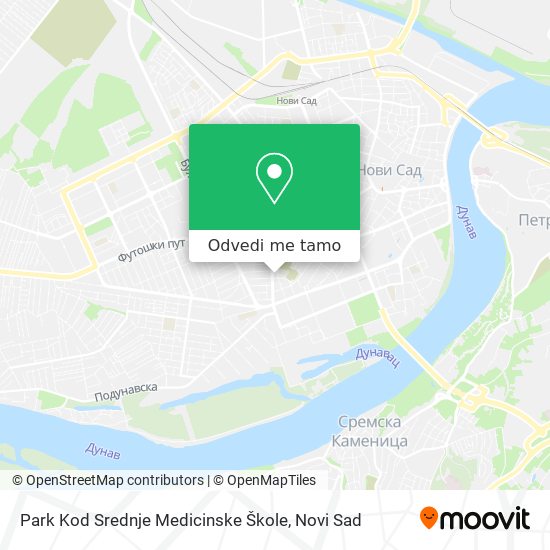 Park Kod Srednje Medicinske Škole mapa