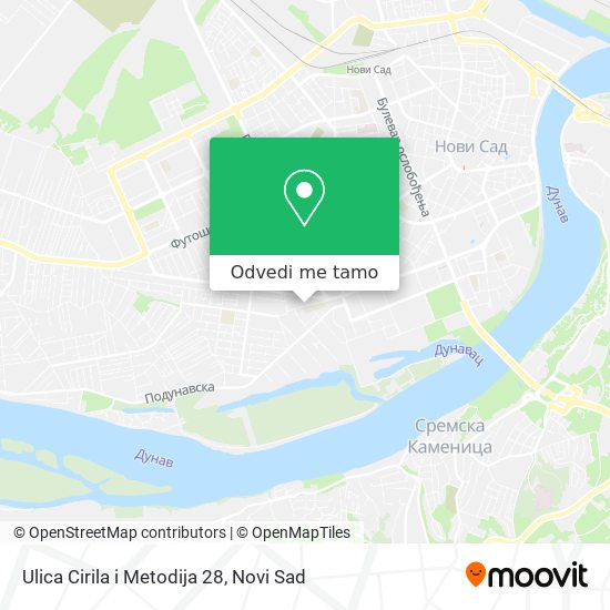 Ulica Cirila i Metodija 28 mapa