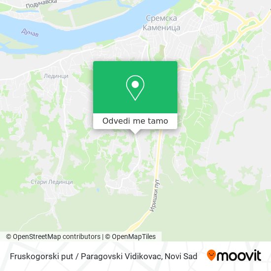 Fruskogorski put / Paragovski Vidikovac mapa