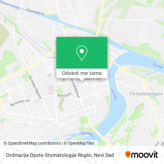 Ordinacija Opste Stomatologije Roglic mapa