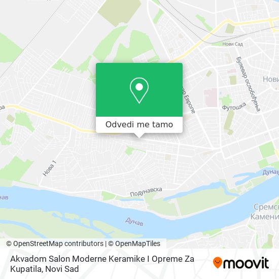 Akvadom Salon Moderne Keramike I Opreme Za Kupatila mapa