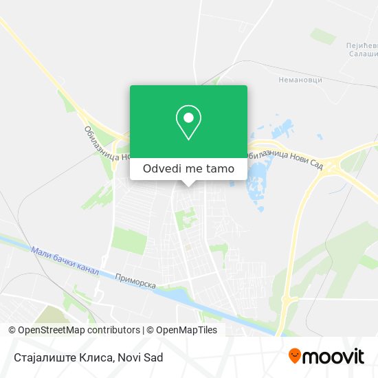 Стајалиште Клиса mapa