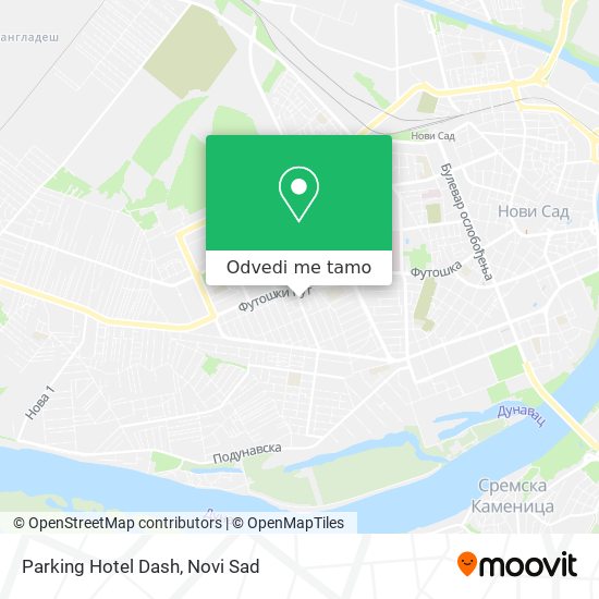 Parking Hotel Dash mapa