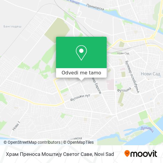 Храм Преноса Моштију Светог Саве mapa