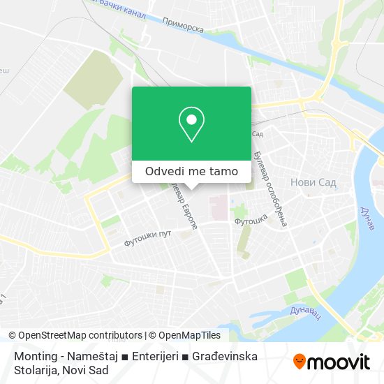 Monting - Nameštaj ▪ Enterijeri ▪ Građevinska Stolarija mapa