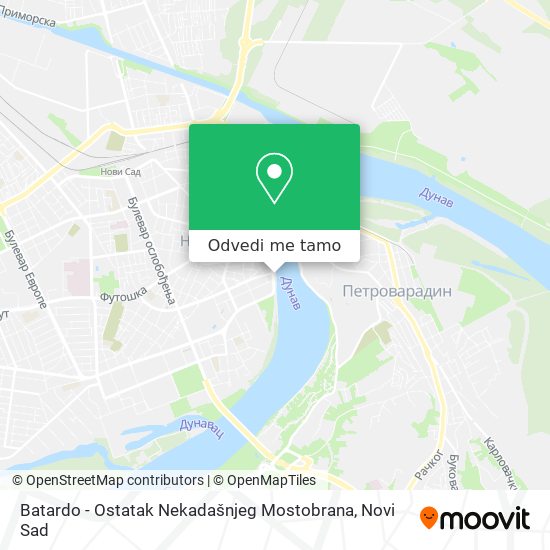 Batardo - Ostatak Nekadašnjeg Mostobrana mapa