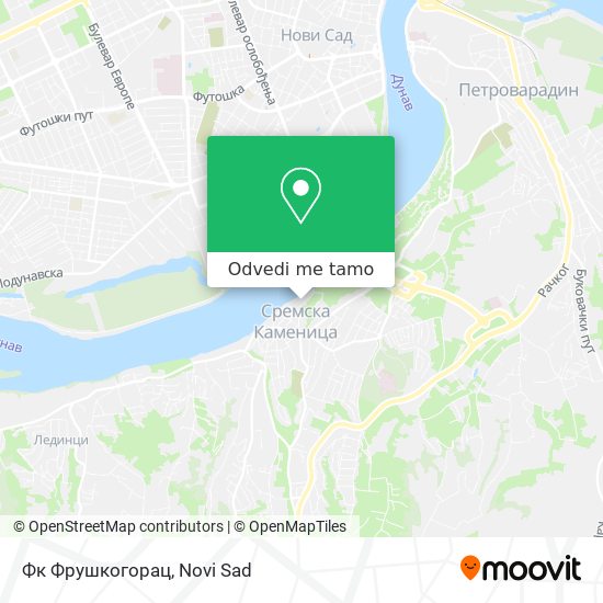 Фк Фрушкогорац mapa