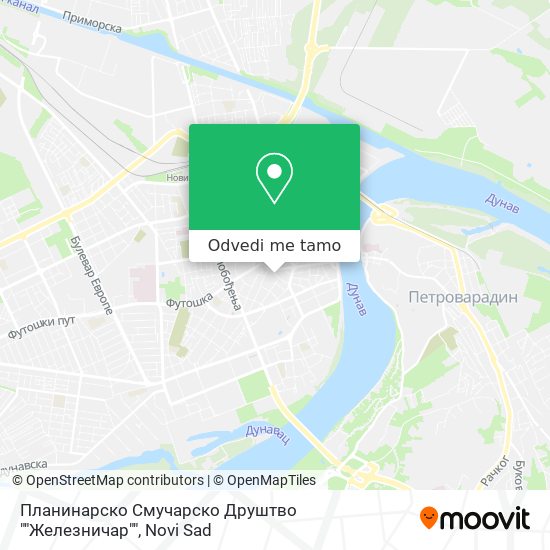 Планинарско Смучарско Друштво ""Железничар"" mapa