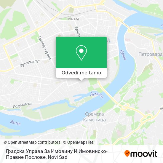 Градска Управа За Имовину И Имовинско-Правне Послове mapa