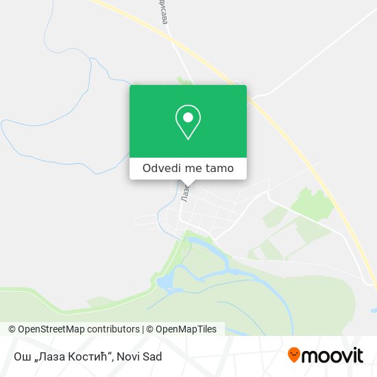 Ош „Лаза Костић“ mapa