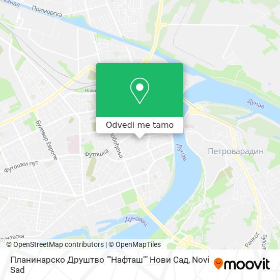 Планинарско Друштво ""Нафташ"" Нови Сад mapa