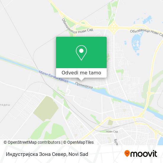 Индустријска Зона Север mapa