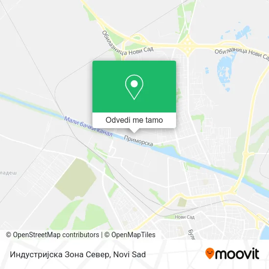 Индустријска Зона Север mapa