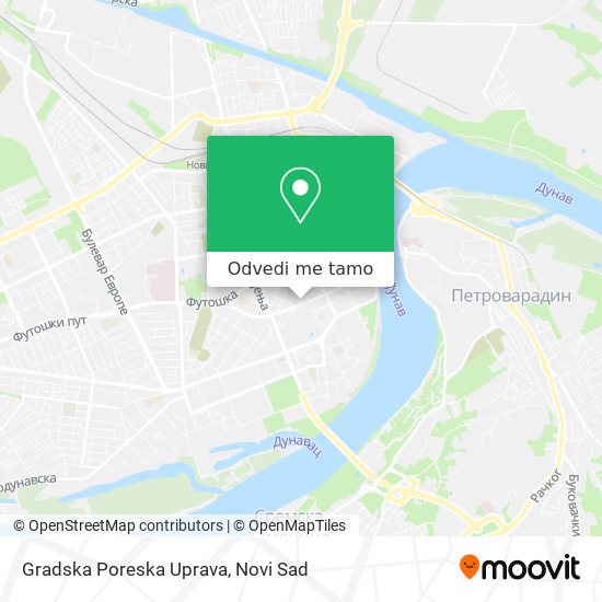 Gradska Poreska Uprava mapa